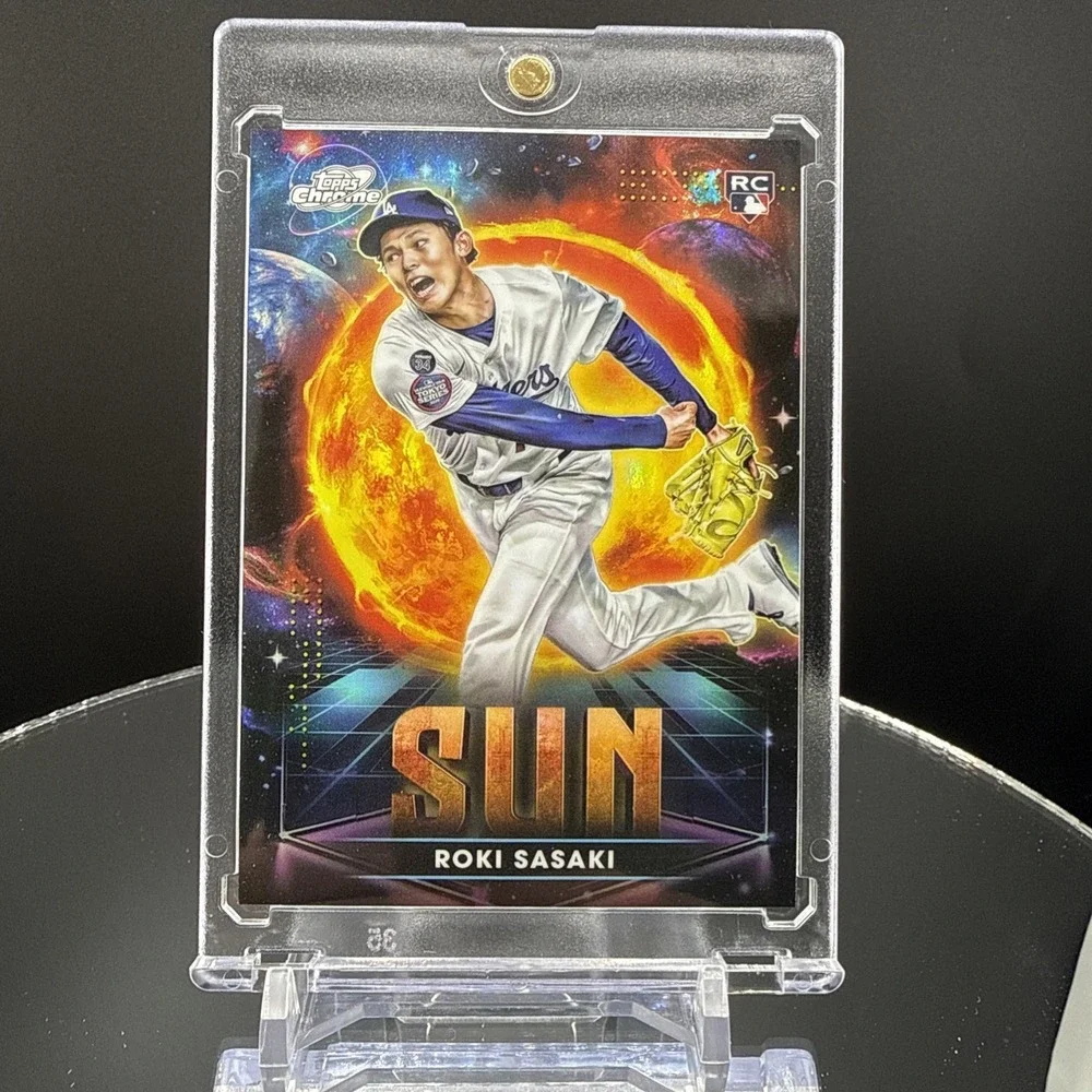2025 Topps Chrome Cosmic Roki Sasaki Planetary Pursuit Sun Dodgers SSP